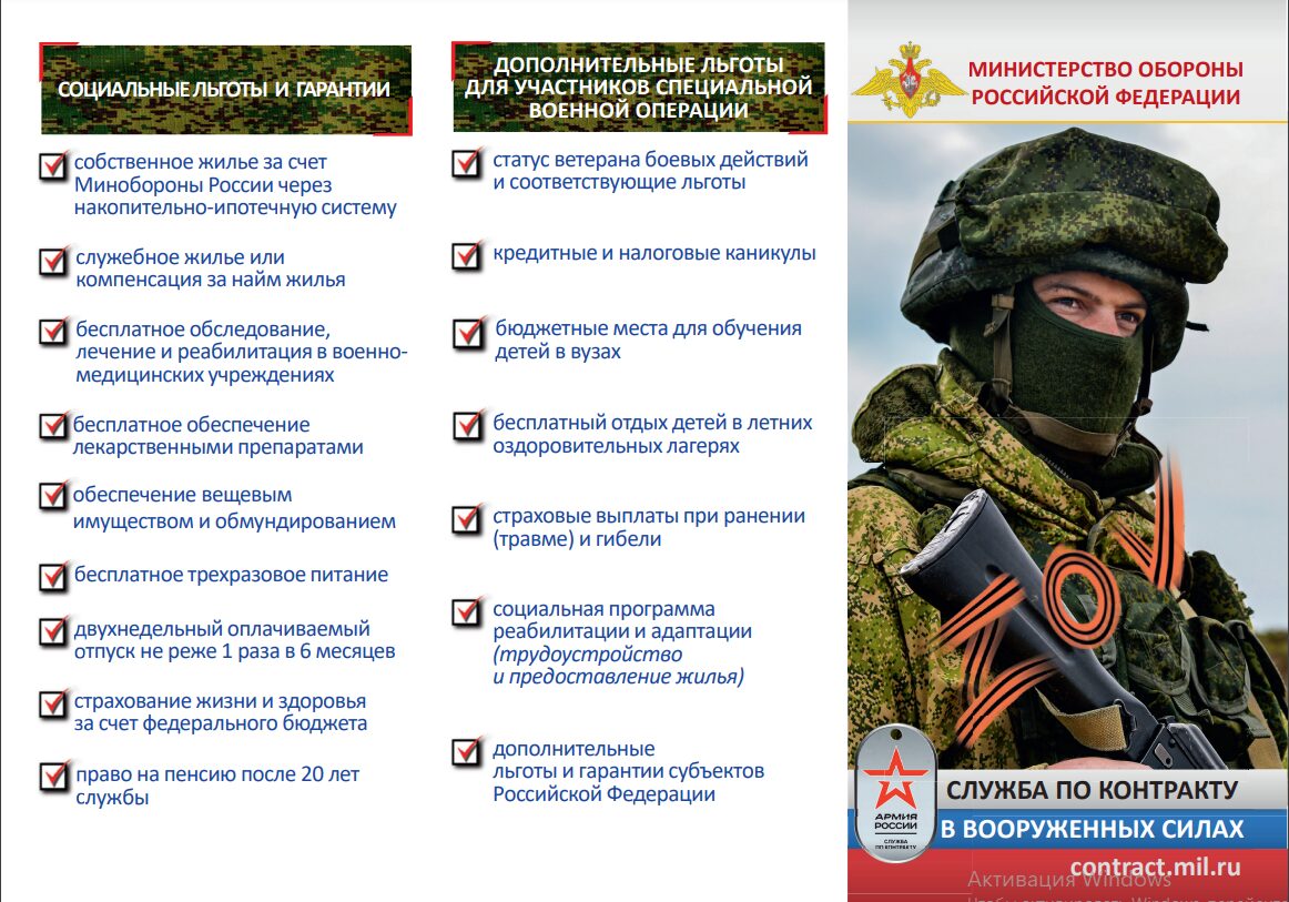 Служба по контракту.